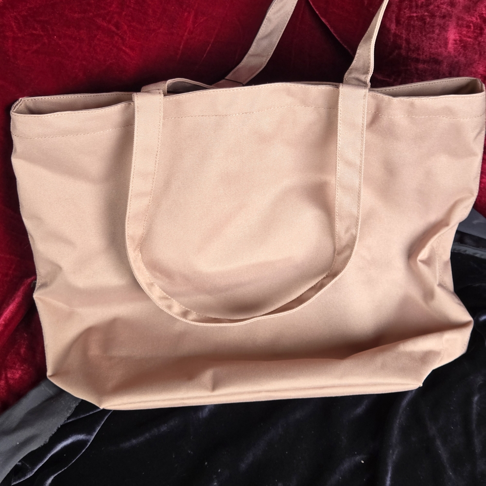 Herschel Supply Co Mica Tote Bag Tan 12L Zip Top New With Tags - Picture 8 of 11